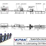 Automatic 50ML-1L Lubricating Oil Filling Line Automatisk 50ML-1L smøreoliepåfyldningslinie